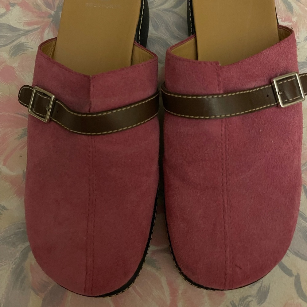 Rockport, Pink Suede, slip-on, shoes. Size 11M. Great condition. - Picture 1 of 4